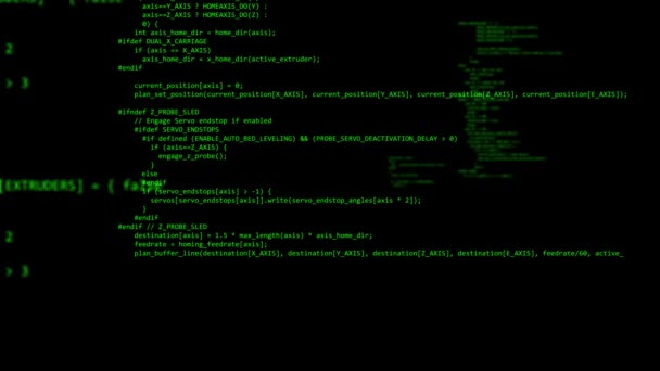 Programmation informatique codage de code hacker programmeur application de codeur app 4k — Video