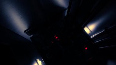 Asansör boşluğu kaldırın şaft bunker vault güvenli nükleer makine 4k