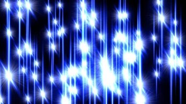 Pırıl pırıl parlayan pırıltı yıldız ışıkları kızdırma arka plan 4 k mercek parlaması