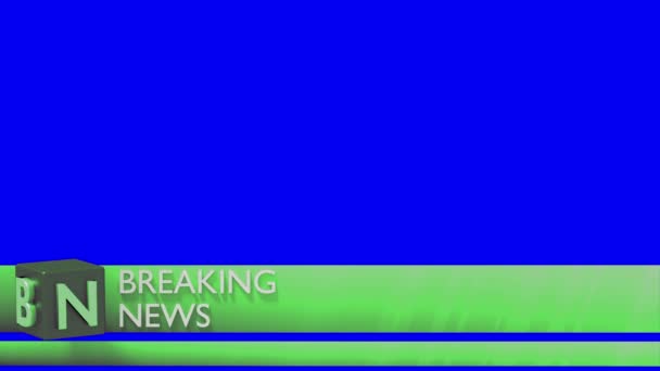 Breaking news dolnej trzeciej 3 chyron l3rd pętli 4k — Wideo stockowe