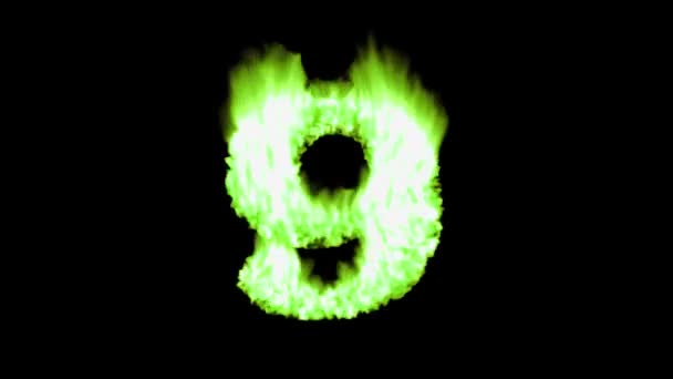 Flamme compte à rebours feu top 10 dix police numéros chauds superposition 4k 