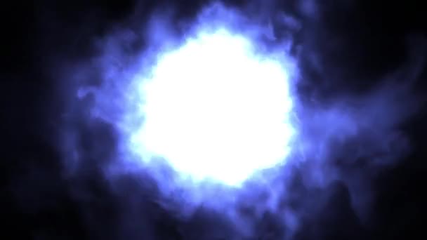 Огненный огненный шар пламя пылающее магическое волшебное метеоритное отверстие горения энергии 4k — стоковое видео