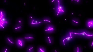 Elektrik kemerler neon yıldırım retro gelecekteki vr gerilim kızdırma vektör tron döngü 4k 4k