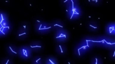 Elektriksel yay neon yıldırımı gelecek vr voltaj parlaklık vektör döngüsü 4k