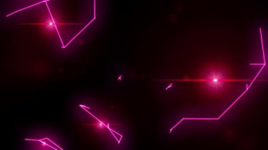 Elektriksel yay neon yıldırımı gelecek vr voltaj parlaklık vektör döngüsü 4k