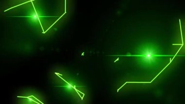 Elektriksel yay neon yıldırımı gelecek vr voltaj parlaklık vektör döngüsü 4k