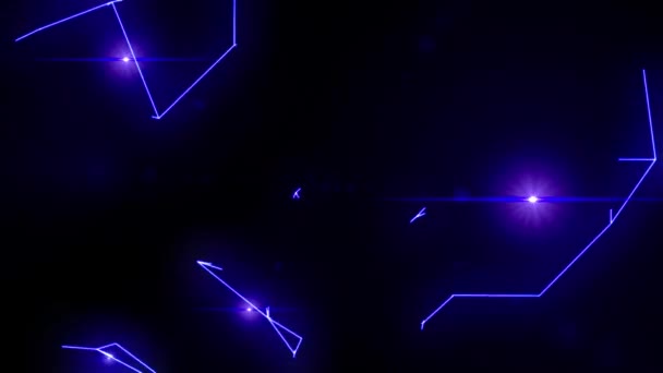 Arcs électriques néon foudre rétro future vr tension lueur vecteur tron boucle 4k