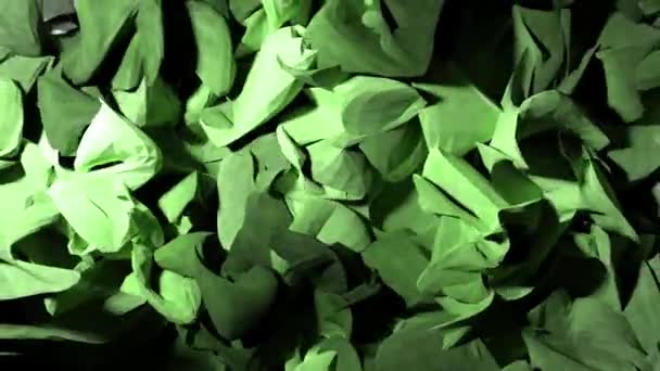 Абстрактные стружки древесины бумажная ткань пульсирующий фон 4K — стоковое видео