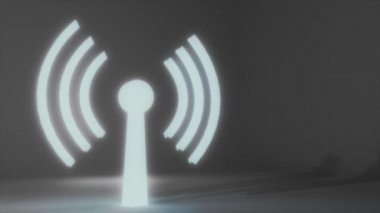 Wifi kablosuz internet ağ net web bağlantı simgesi logo wi-fi wi fi 4k