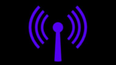 Wifi kablosuz internet ağ net web bağlantı simgesi logo wi-fi wi fi 4k