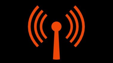 Wifi kablosuz internet ağ net web bağlantı simgesi logo wi-fi wi fi 4k