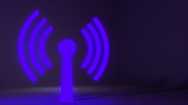 Wifi kablosuz internet ağ net web bağlantı simgesi logo wi-fi wi fi 4k
