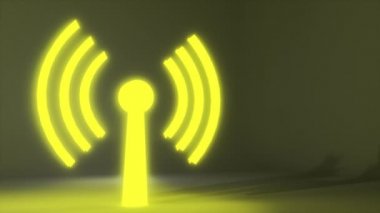 Wifi kablosuz internet ağ net web bağlantı simgesi logo wi-fi wi fi 4k