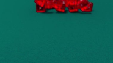 Çalışırken ağır çekim portre Dof casino kumar oyun Vegas 4 k zar