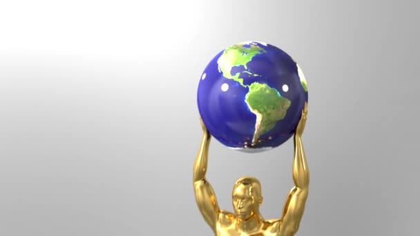 Trofee award ceremonie intro met ruimte voor titel tekst nominatie 4k 4 — Stockvideo