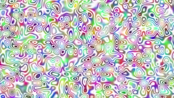 抽象的な背景のサイケデリックなヒッピー奇抜な麻薬幻覚 4 k — ストック動画