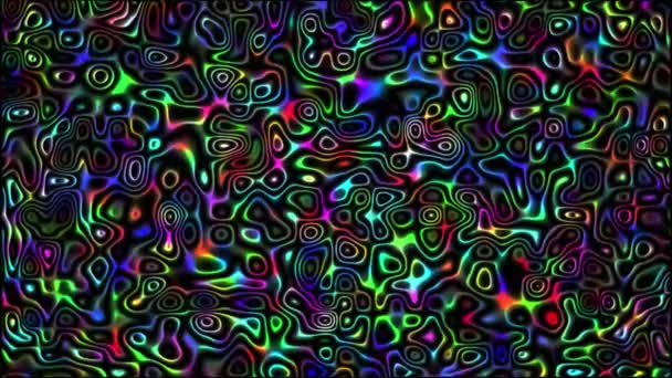 Psychedelische abstracte achtergrond hippie trippy drug hallucinatie 4k — Stockvideo