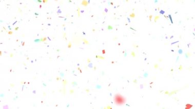 Konfeti düşen ağır çekim Dof döngü 4 k şekiller