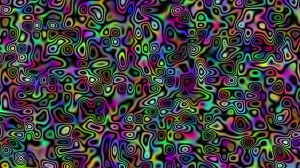 Psychedelické abstraktní pozadí hippie trippy lék halucinace 4k — Stock video