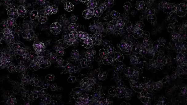 Atomit pyörivät protonineutronielektroni 4K — kuvapankkivideo