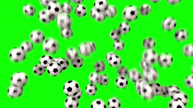 Ekran geçiş bileşik kaplaması 4 k futbol topları futbol topları doldurun