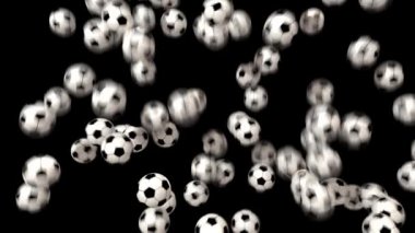 Ekran geçiş bileşik kaplaması 4 k futbol topları futbol topları doldurun