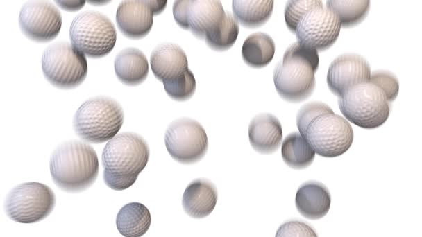 Boules de golf remplir écran transition composite superposition 4K — Video