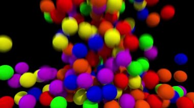 Temizleme işlemi ortaya 4 k topları küreler geçiş dolgu ekran Kompozit kaplama