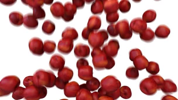 Pommes écran de remplissage rouge transition composite élément de superposition 4K 