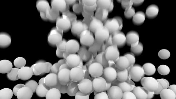 Tennis de table ping pong balles transition composite superposition lingette révéler 4K 