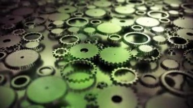 Sistem şanzıman izle mekanizması 4 k dönen dişli çarkları