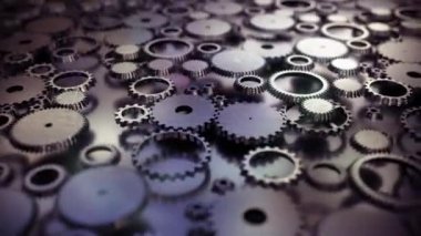 Sistem şanzıman izle mekanizması 4 k dönen dişli çarkları