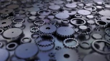 Sistem şanzıman izle mekanizması 4 k dönen dişli çarkları