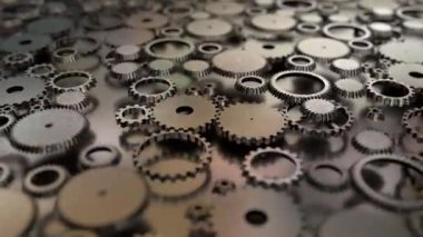 Sistem şanzıman izle mekanizması 4 k dönen dişli çarkları