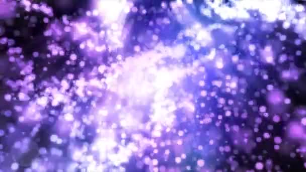 Étincelles de lumière scintillante bulles défocalisées DOF bokeh fond abstrait 4K — Video