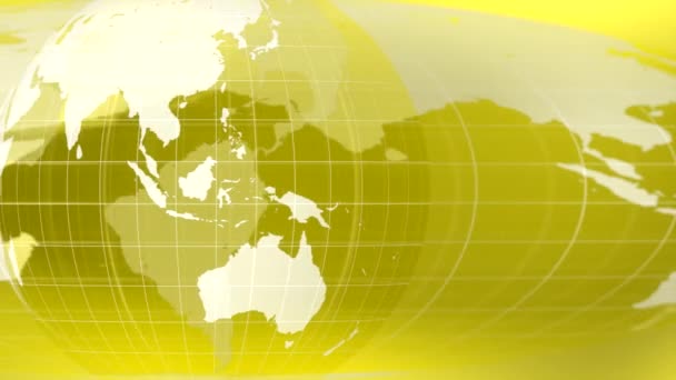 Mondo notizie globali sfondo pianeta Terra 4K — Video Stock