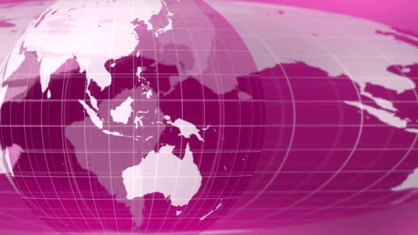 Svět globální zprávy pozadí pozadí planeta Země 4k — Stock video