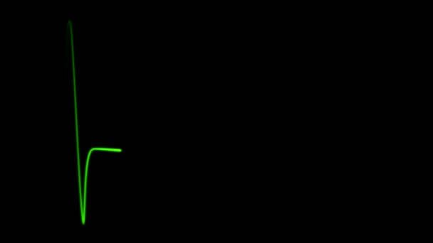 心電図法オシロ スコープ画面ループ 4 k — ストック動画