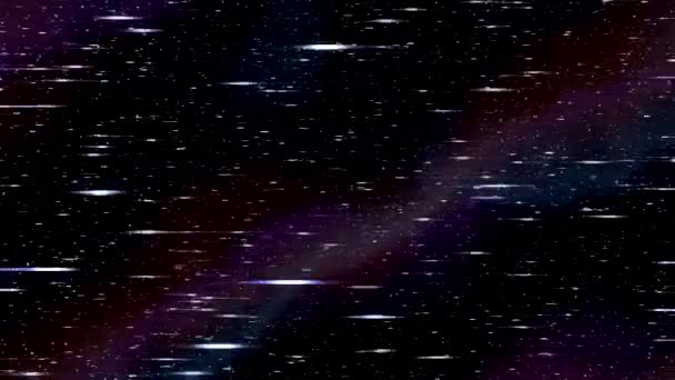 Vízszintes láncfonal sebesség hipertér űrutazás keresztül csillagmezõ köd r-l 4k — Stock videók