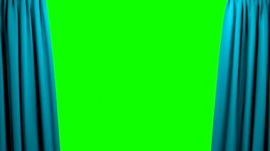 Açılış ve kapanış sahne tiyatro sinema yeşil ekran 4 k perdeler
