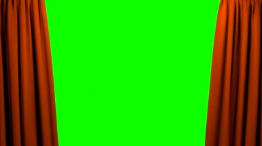 Açılış ve kapanış sahne tiyatro sinema yeşil ekran 4 k perdeler
