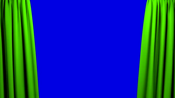 Rideaux d'ouverture et de fermeture théâtre cinéma écran bleu 4K 