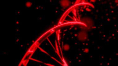 Dna RNA çift sarmal yavaş izleme atış closeup derinlik-in tarla 4 k iplik