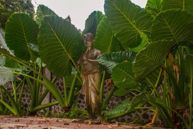 Tirta Gangga park, Karangasem, Bali, Endonezya heykel.