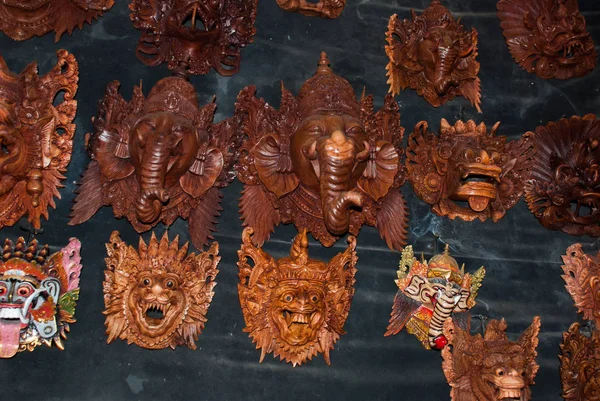 Geleneksel maskeleri, Bali, Endonezya — Stok fotoğraf