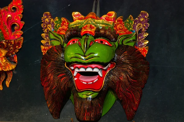 Tradiční masky, Bali, Indonésie — Stock fotografie