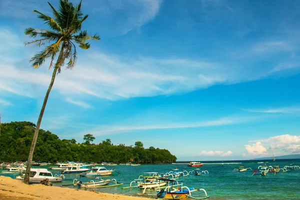 Padangbai Plajı. Bali Adası Endonezya.
