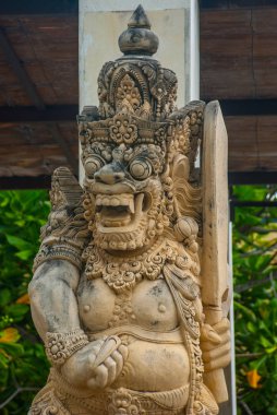 Garuda Wisnu Kencana kültür Park, küçük bir Balinese ruh taş heykeli. Bali. Endonezya.