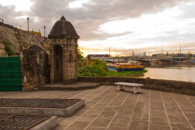 Fort Santiago in Intramuros, Manila city, Philippines clipart