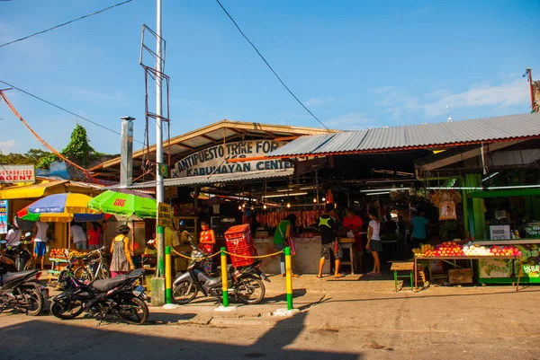 Market on the street. Manila, Philippines. — Stock Photo, Image